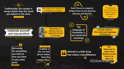 Modern Quotes Titles Elements template preview