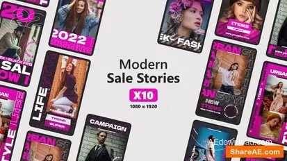 Modern Sale Stories Openers template preview