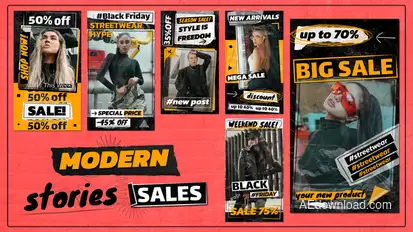 Modern Sales Stories Openers template preview