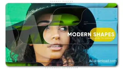 Modern Shapes Universal Slideshow Openers template preview