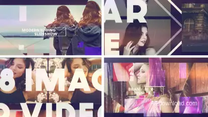 Modern Sliding Slideshow Video Displays template preview