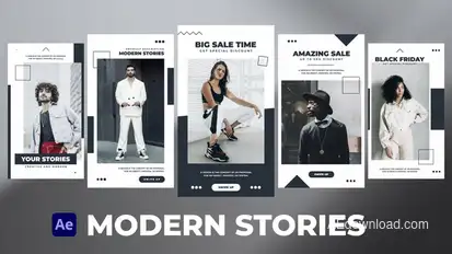 Modern Stories for After Effects Product Promo template preview