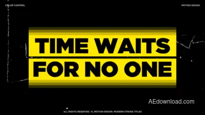 Modern Stroke Titles Titles template preview