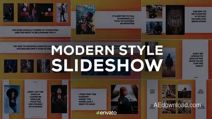 Modern Style Slideshow Video Displays template preview