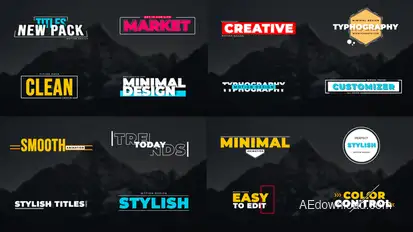 Modern Stylish Titles Titles template preview