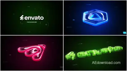 Modern Tech Logo Reveal Logo Stings template preview