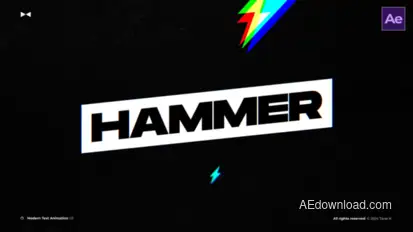 Modern Text Animation | AE Titles template preview