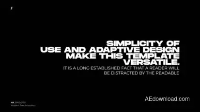 Modern Text Animation | After Effects Titles template preview