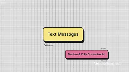 Modern Text Messages Titles template preview