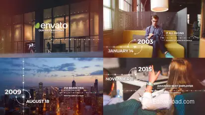 Modern Timeline Video Displays template preview
