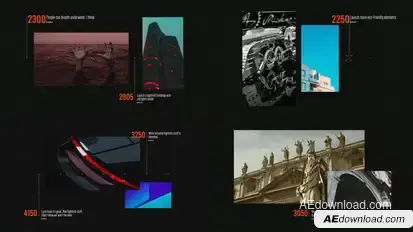 Modern Timeline Slideshow Elements template preview