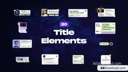 Modern Title Animations Titles template preview