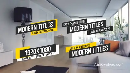 Modern Titles & Lower Third Titles template preview