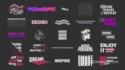 Modern Titles Titles template preview