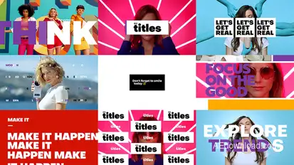 Modern Titles Titles template preview