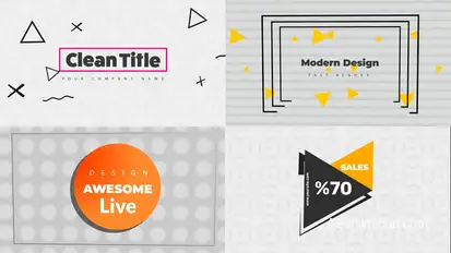Modern Titles Titles template preview