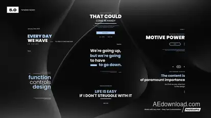 Modern Titles Titles template preview