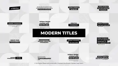 Modern Titles Titles template preview