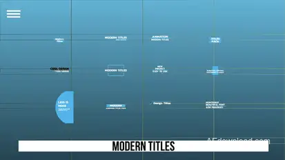 Modern Titles Titles template preview