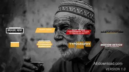 Modern Titles Titles template preview