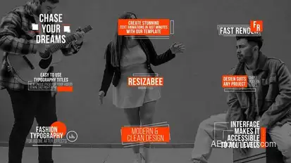 Modern Titles Titles template preview