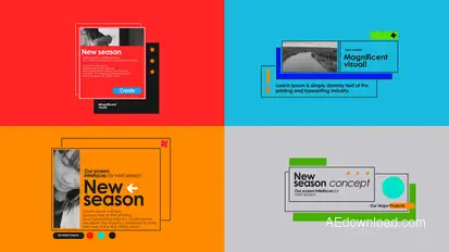 Modern Titles Titles template preview