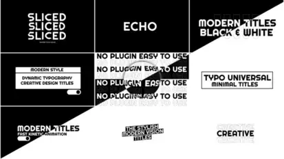 Modern Titles | AE Titles template preview