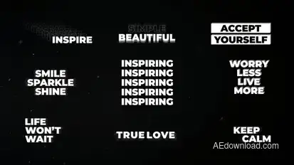 Modern Titles | AE Titles template preview