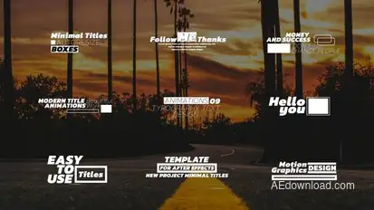 Modern Titles | AE | Titles template preview
