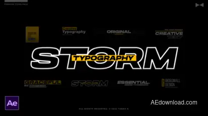 Modern Titles  AE Titles template preview