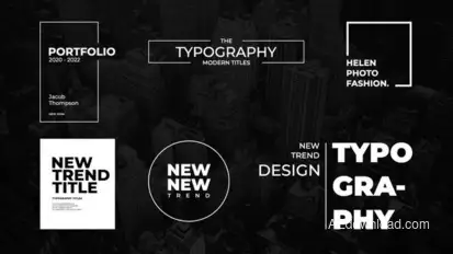 Modern Titles | After Effects Titles template preview