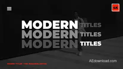 Modern Titles | After Effects Titles template preview