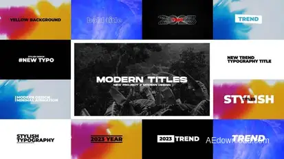 Modern Titles | After Effects Titles template preview