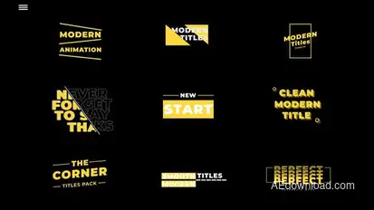Modern Titles | After Effects Titles template preview