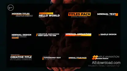 Modern Titles | After Effects Titles template preview