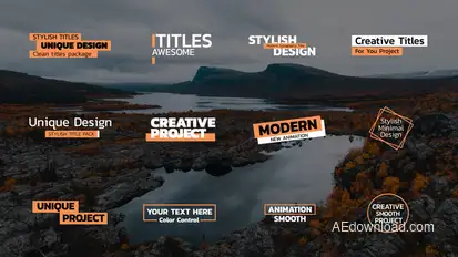Modern Titles | After Effects Titles template preview