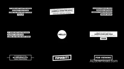 Modern Titles | After Effects Titles template preview