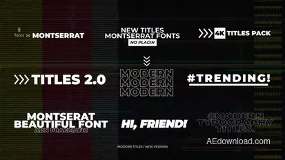 Modern Titles | After Effects Titles template preview