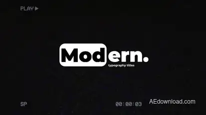 Modern Titles | After Effects Titles template preview