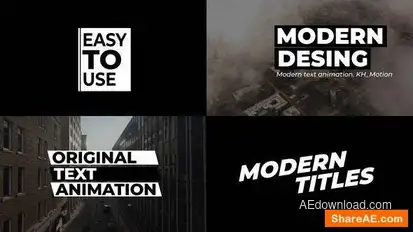 Videohive Modern Titles | After Effects 49665169 Titles template preview