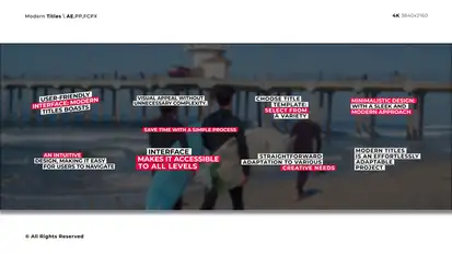 Modern Titles | After Effects Titles template preview