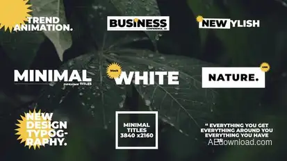 Modern Titles | After Effects Titles template preview