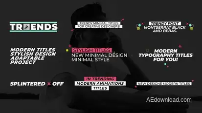 Modern Titles | After Effects Titles template preview