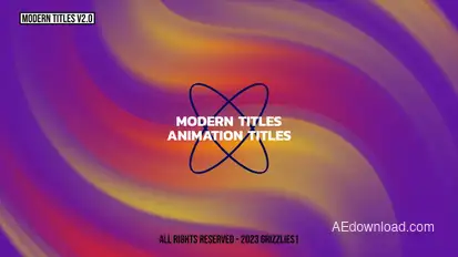 Modern Titles v2.0  AE Titles template preview