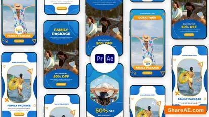 Videohive Modern Travel Promotion Instagram Story Elements template preview