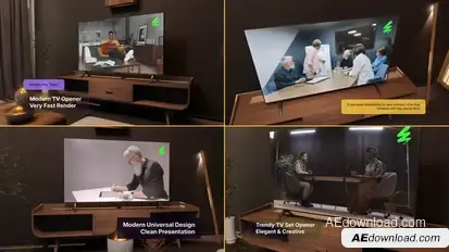 Modern TV Screen Opener Openers template preview