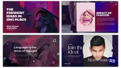 Modern Typography Titles template preview