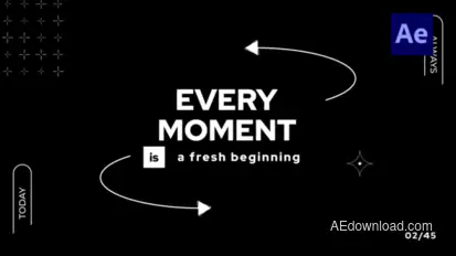 Modern Typography Titles Titles template preview