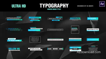 Modern Unique Titles Titles template preview