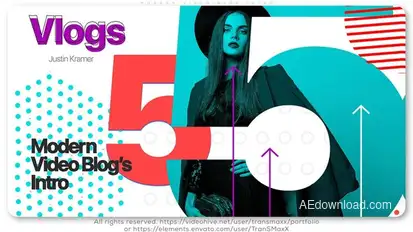 Modern Video Blog Intro Openers template preview